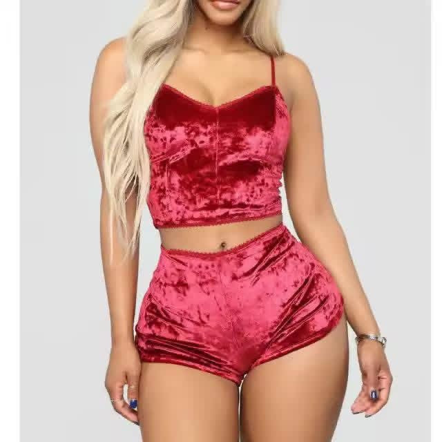 Velvet Two Piece Set